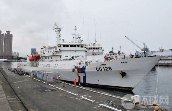 資料圖:臺灣海巡署派往爭議海域的臺南艦。